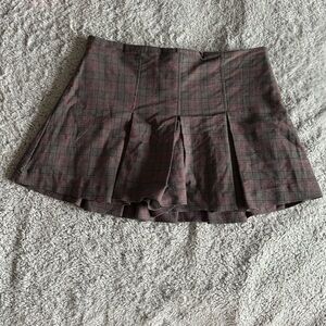Plaid Pleated Skirt!